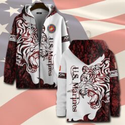US Marine Corps, Duty, Honor, Country - Zip Hoodie