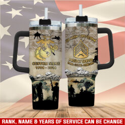 US Marine Corps, Thank a Veteran - Stainless Steel Tumbler 40oz