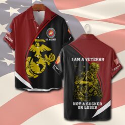 US Marine Corps, Always Remember, Never Forget - Short Sleeve Button Shirt