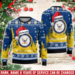 US Navy, By Sea, Air and Land - Knitted Sweater
