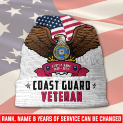 US Coast Guard, E 6 Gold - Full-Printed Beanie Hat