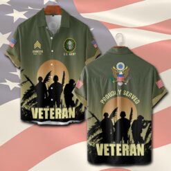 US Army, E 4 Army Specialist - Short Sleeve Button Shirt