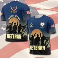 US Navy, Proud Veteran - T-Shirt