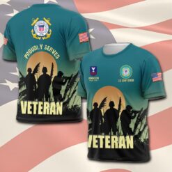 US Coast Guard, Land Of The Free, Because Of The Brave - T-Shirt