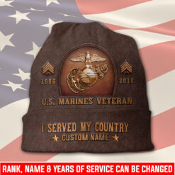 US Marine Corps, Once A Marine, Always A Marine - Full-Printed Beanie Hat