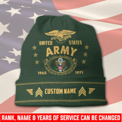 US Army, E 3 Army Private First Class - Full-Printed Beanie Hat