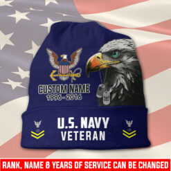 US Navy, E 9 Gold - Full-Printed Beanie Hat