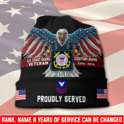 US Coast Guard, Served With Pride - Full-Printed Beanie Hat