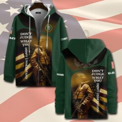 US Army, Remember - Honor - Respect - Zip Hoodie