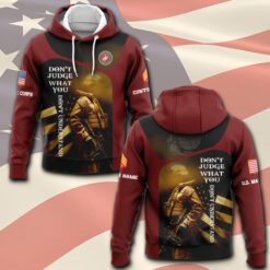 US Marine Corps, Land Of The Free, Because Of The Brave - Hoodie