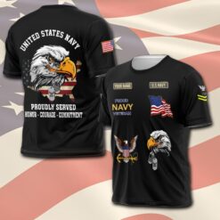 US Navy, E 8 Gold - T-Shirt