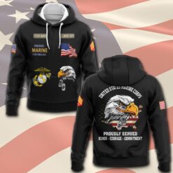 US Marine Corps, Never Retreat, Never Surrender - Hoodie