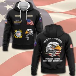 US Coast Guard, Honoring All Who Served - Hoodie