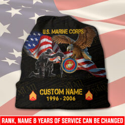 US Marine Corps, E 6 Marines Staff Sergeant - Full-Printed Beanie Hat