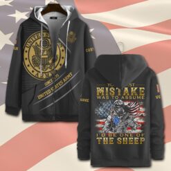 US Army, E 8 Army Master Sergeant - Zip Hoodie