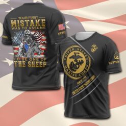 US Marine Corps, No One Fights Alone - T-Shirt