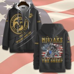 US Marine Corps, O 3 Marines Captain - Zip Hoodie