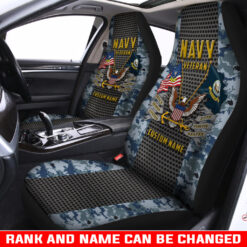 US Navy, E 3 White - Car Seat Covers