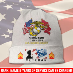 US Marine Corps, Freedom Over Fear - Full-Printed Beanie Hat