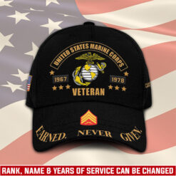 US Marine Corps, Land Of The Free, Because Of The Brave - Classic Cap