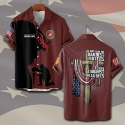 US Marine Corps, All Gave Some, Some Gave All - Short Sleeve Button Shirt
