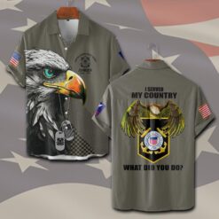 US Coast Guard, E 5 Gold - Short Sleeve Button Shirt