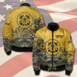 US Coast Guard, E 4 Gold - Bomber Jacket