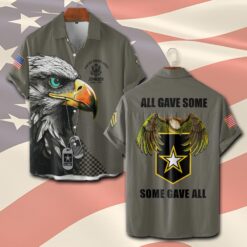 US Army, Proud To Have Served - Short Sleeve Button Shirt