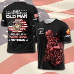 US Marine Corps, Land Of The Free, Because Of The Brave - T-Shirt