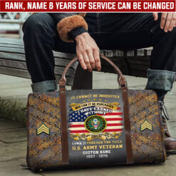 US Army, Honor The Fallen - Travel Bag - Size S: 18 x 8.6 x 10.2 inches
