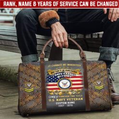 US Navy, E 7 Red - Travel Bag - Size S: 18 x 8.6 x 10.2 inches