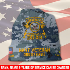 US Navy, No One Fights Alone - Full-Printed Beanie Hat