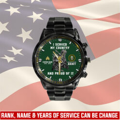 US Army, This We’ll Defend - Black Stainless Steel Watch