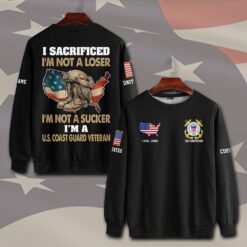 US Coast Guard, Honor, Duty, Service - Sweatshirt