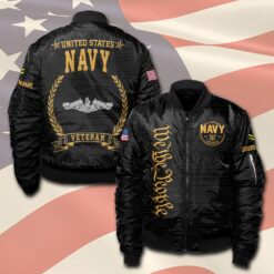 Navy Badge, Always Courageous - Bomber Jacket