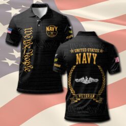 Navy Badge, Thank a Veteran - Polo Shirt