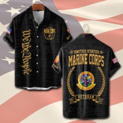Marine Battalion, E 7 Marines Gunnery Sergeant - Short Sleeve Button Shirt