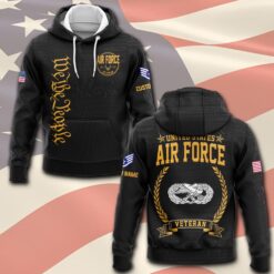 Air Force Badge, No One Fights Alone - Hoodie