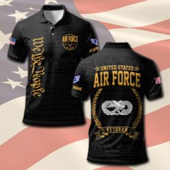 Air Force Badge, Lest We Forget - Polo Shirt