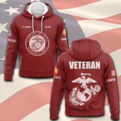 US Marine Corps, Honor, Duty, Service - Hoodie