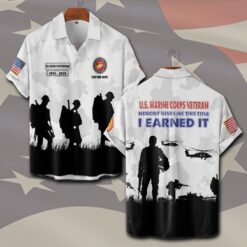 US Marine Corps, Lest We Forget - Short Sleeve Button Shirt