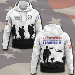 US Navy, E 3 White - Hoodie
