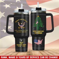 US Navy, E 2 Blue - Stainless Steel Tumbler 40oz