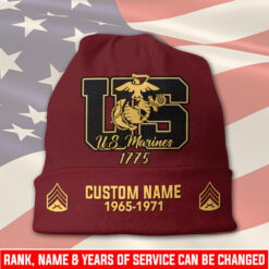 US Marine Corps, E 8 Marines First Sergeant - Full-Printed Beanie Hat