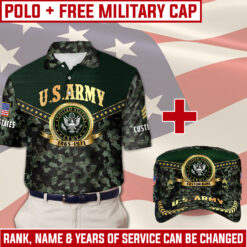 US Army Combo Polo + FREE Military Cap