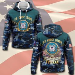 US Coast Guard, E 3 Red - Hoodie