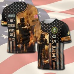 US Army, Lest We Forget - T-Shirt