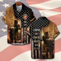 US Marine Corps, Defender of Freedom - Short Sleeve Button Shirt