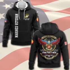 US Marine Corps, Land Of The Free, Because Of The Brave - Hoodie