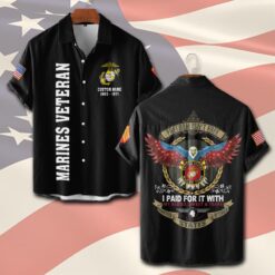 US Marine Corps, Honor The Fallen - Short Sleeve Button Shirt